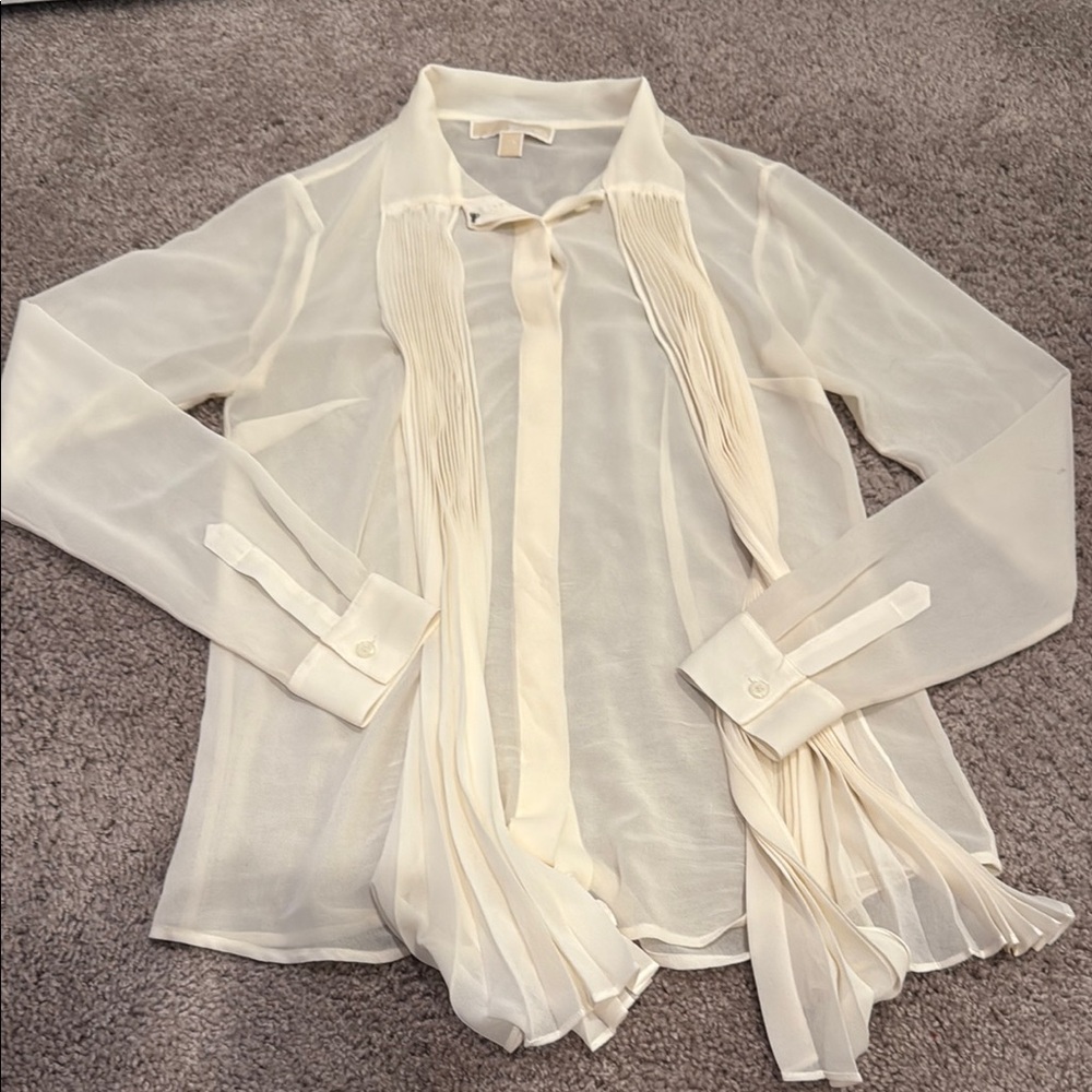 Michael Kors Elegant Cream Women's Blouse